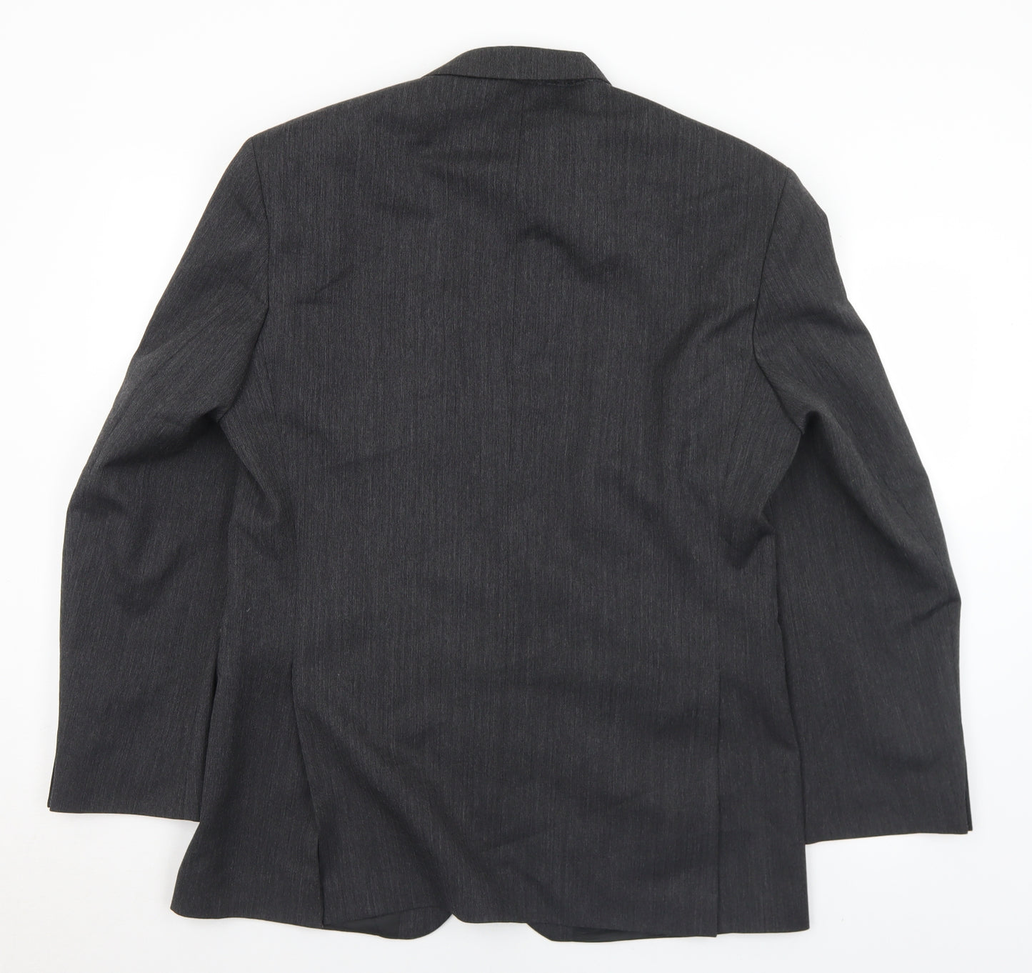 Scott International Mens Grey  Polyester Jacket Suit Jacket Size 40
