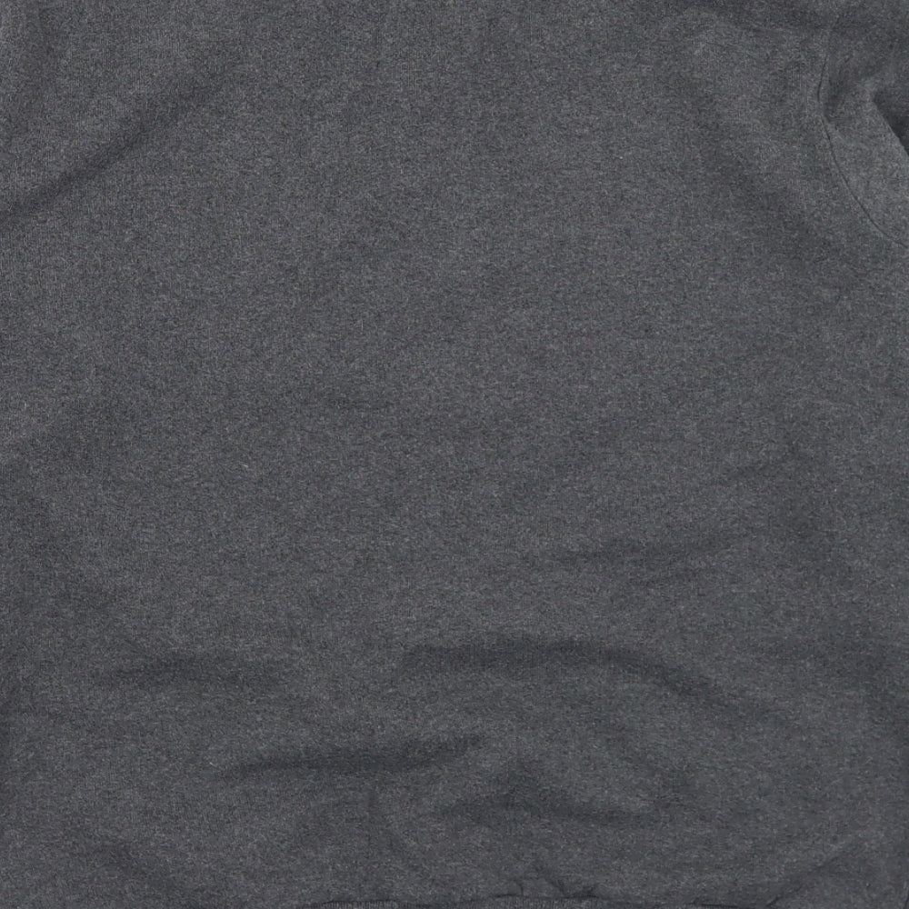 Adolescent Mens Grey  Polyester Pullover Sweatshirt Size M   - Let it snow