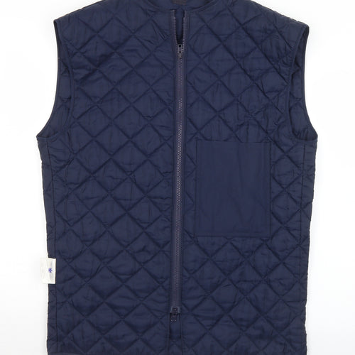 Boyd Cooper Mens Blue   Gilet Coat Size S  Zip