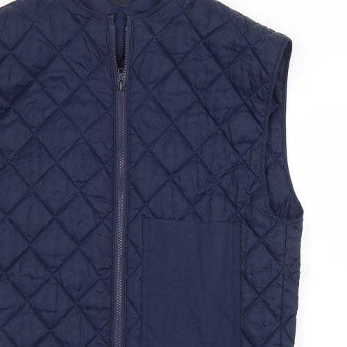 Boyd Cooper Mens Blue   Gilet Coat Size S  Zip