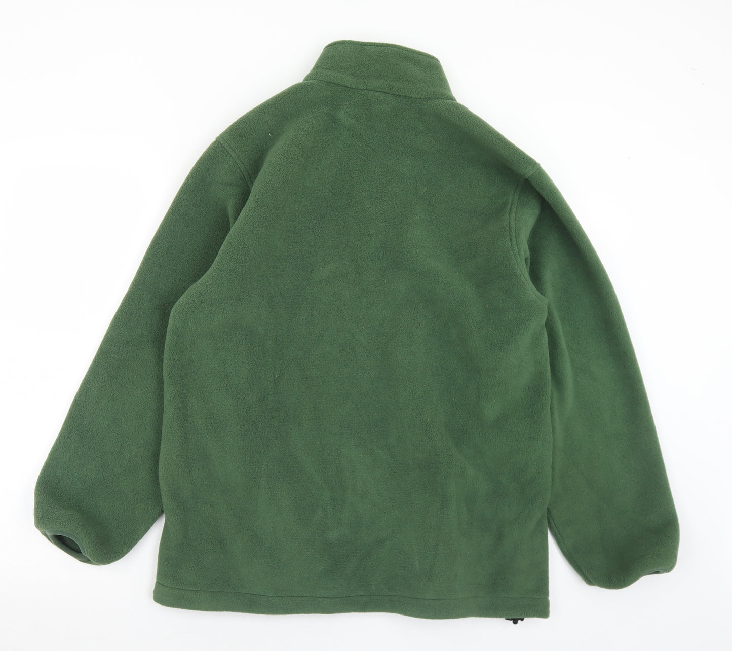 Lands' End Mens Green Collared  Polyester Pullover Jumper Size M