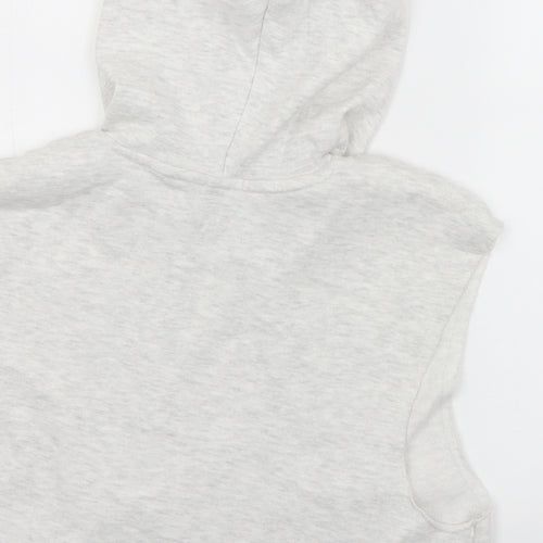 Bershka Womens Grey  Cotton Pullover Hoodie Size M   - Girl's League