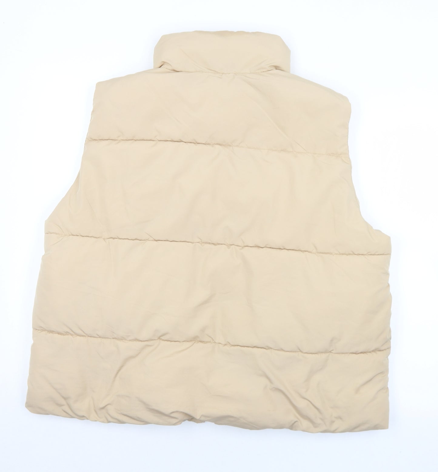 Primark Womens Beige   Gilet Coat Size 14  Zip - 14-16