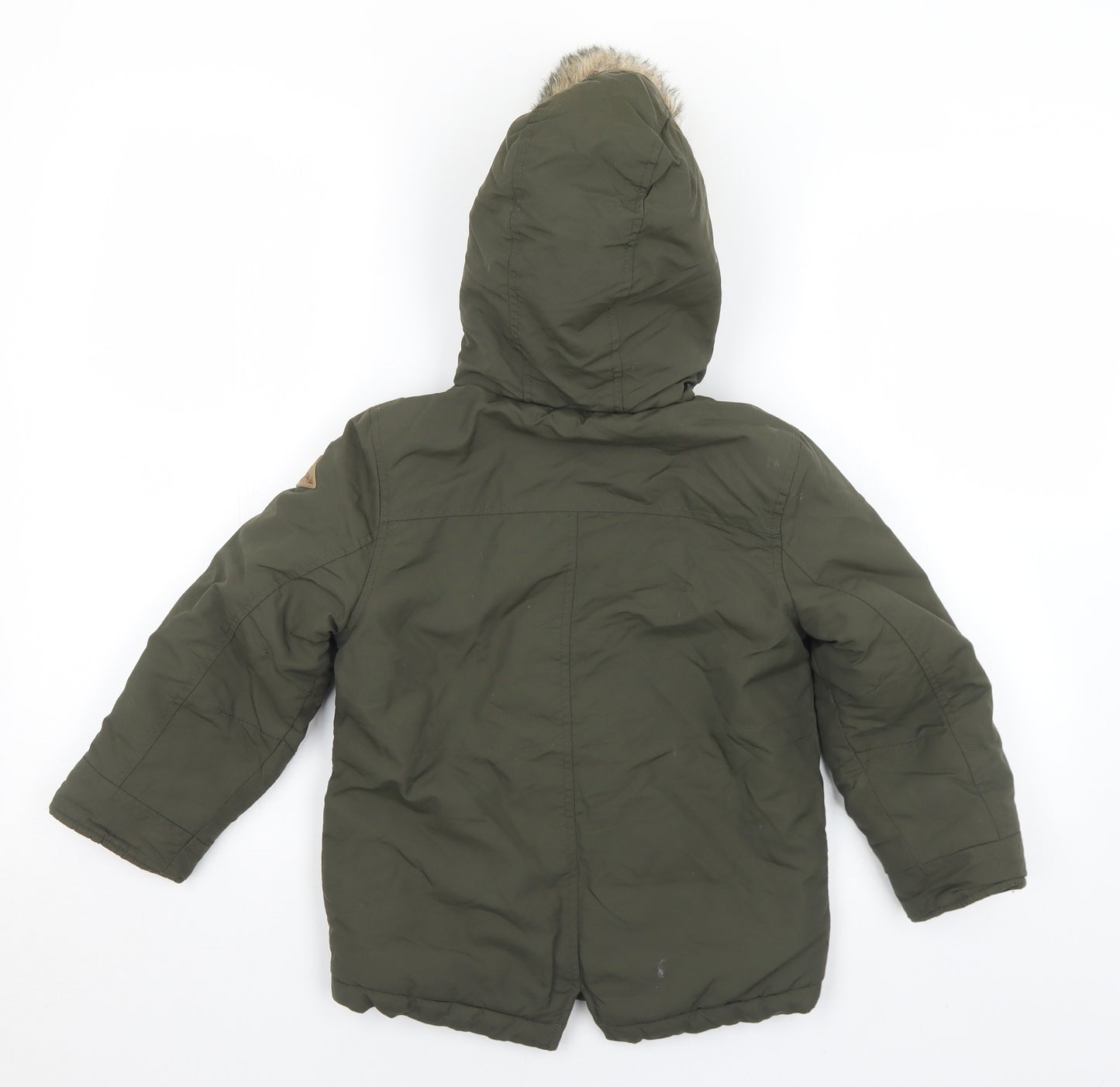 TU Boys Green   Basic Coat Coat Size 4-5 Years  Zip
