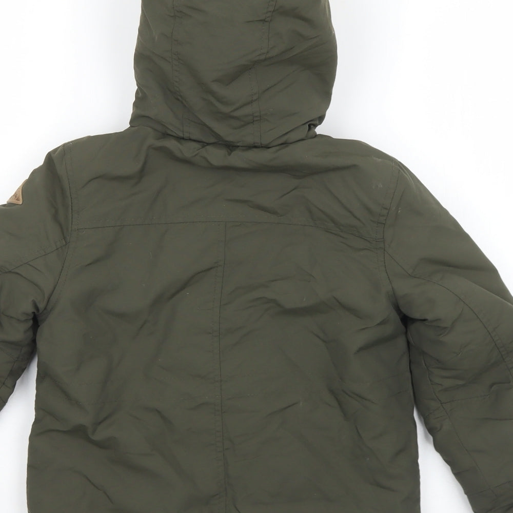 TU Boys Green   Basic Coat Coat Size 4-5 Years  Zip