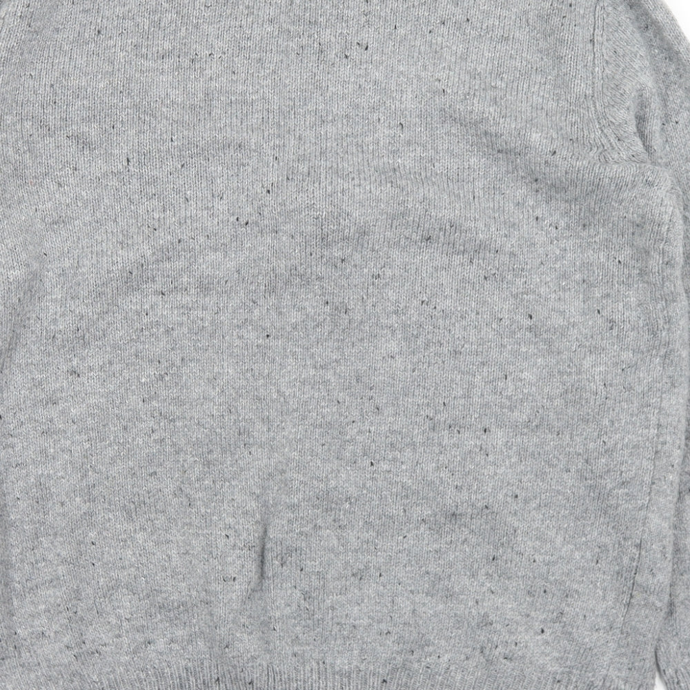 F&F Mens Grey Crew Neck  Acrylic Pullover Jumper Size XL   - Christmas