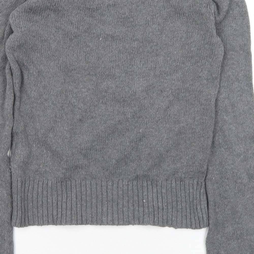 Aeropostale Womens Multicoloured Round Neck Striped Cotton Pullover Jumper Size S   - Snowflake