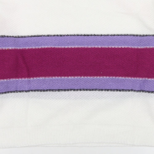 SheIn Womens Multicoloured Round Neck Striped Polyester Pullover Jumper Size S