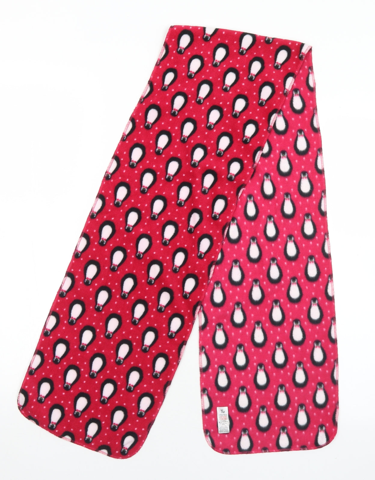 TU Womens Multicoloured Geometric Polyester  Scarf    - Penguins