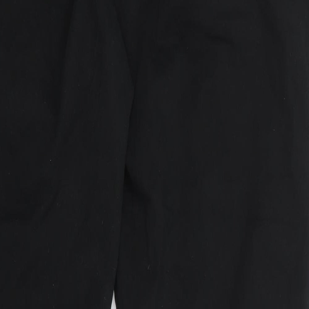 F&F  Mens Black  Cotton Trousers  Size 40 L32 in Regular Zip
