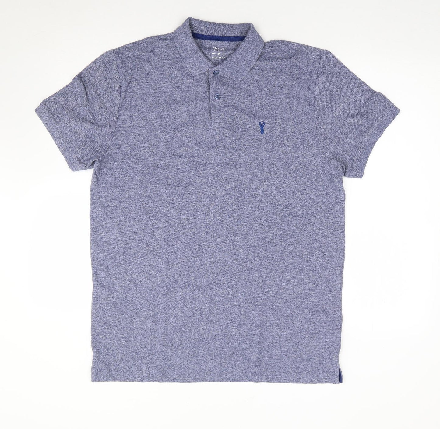 Next  Mens Blue  Polyester  Polo Size M Collared Pullover