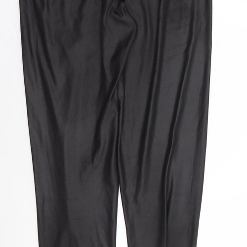 Boohoo Womens Black  Polyester Harem Leggings Size 12 L27 in