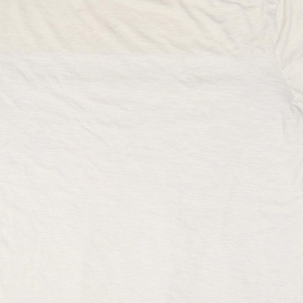 Primark Mens Beige Colourblock Polyester  T-Shirt Size 2XL Crew Neck