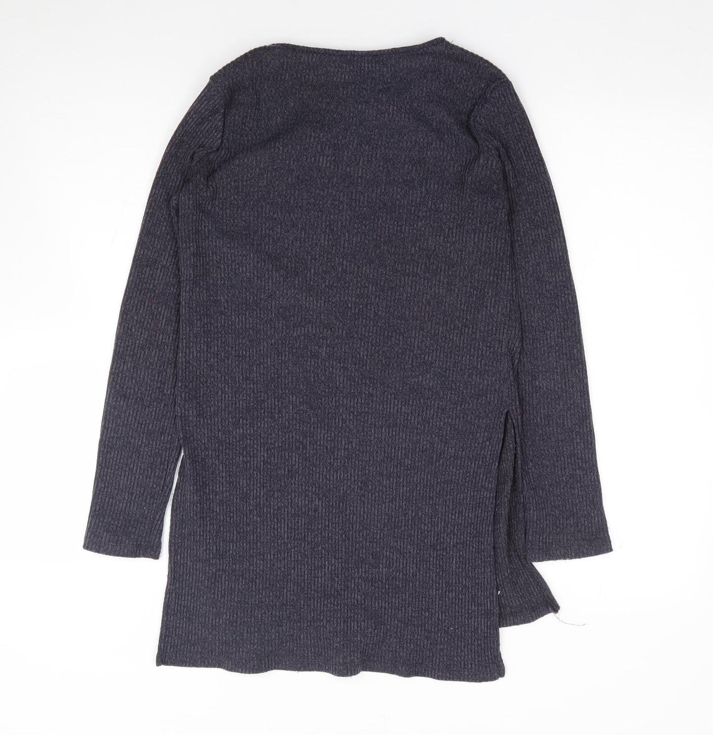 Primark Womens Blue  Polyester Jersey T-Shirt Size 10 Round Neck - Ribbed