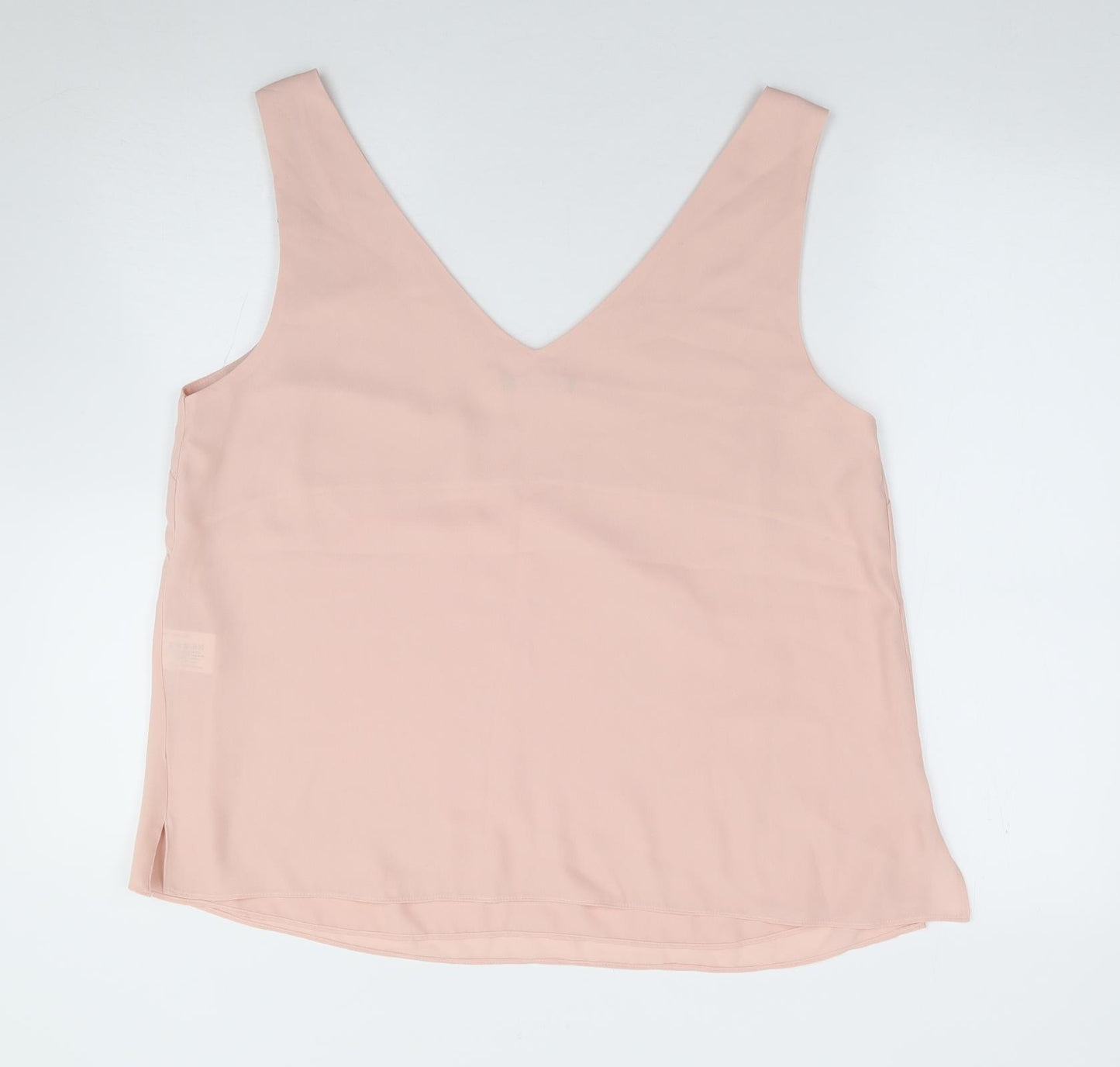 Roman Womens Pink  Polyester Camisole Tank Size 18 V-Neck