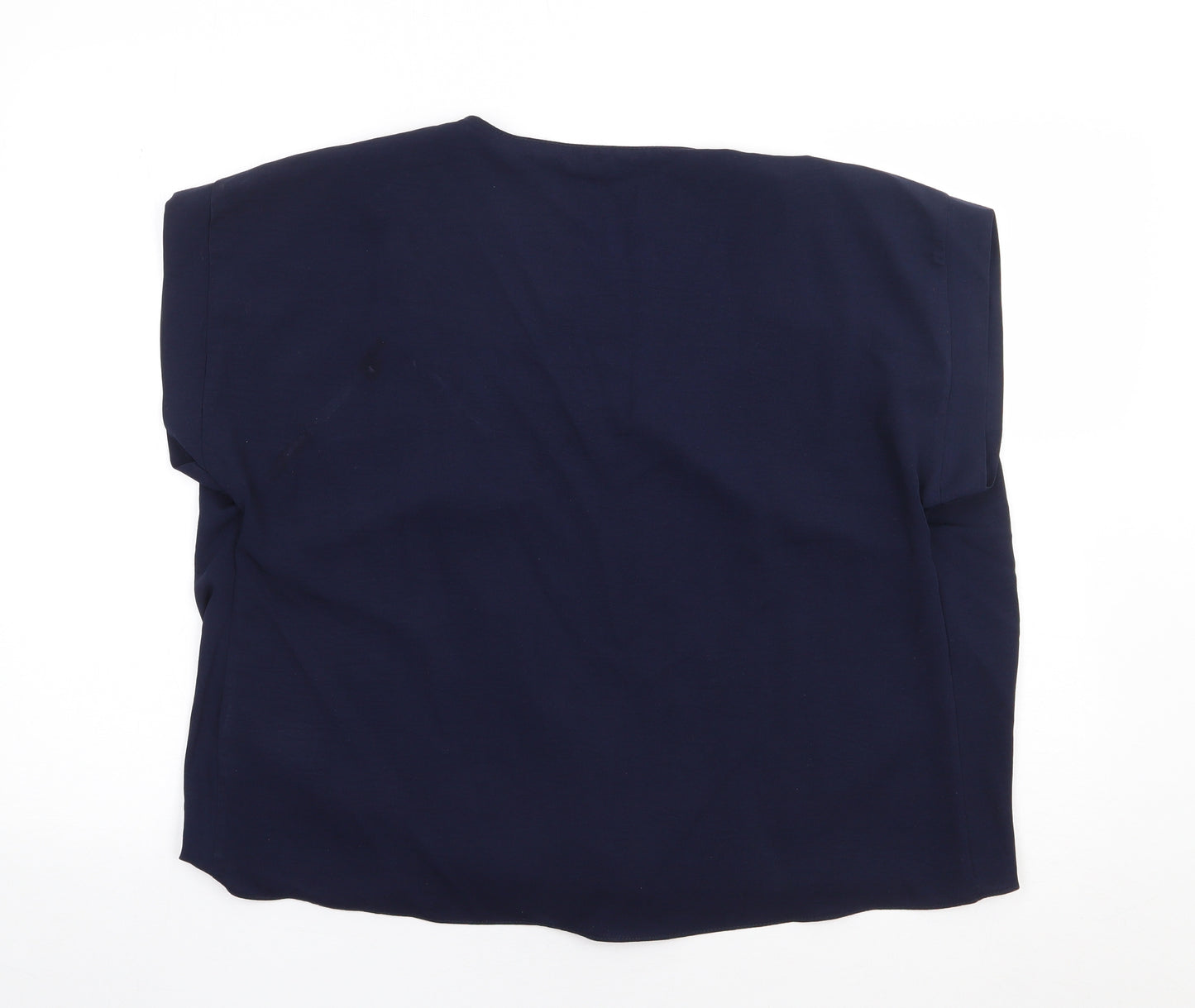 Dorothy Perkins  Womens Blue  Polyester Kimono Blouse Size 14 Scoop Neck
