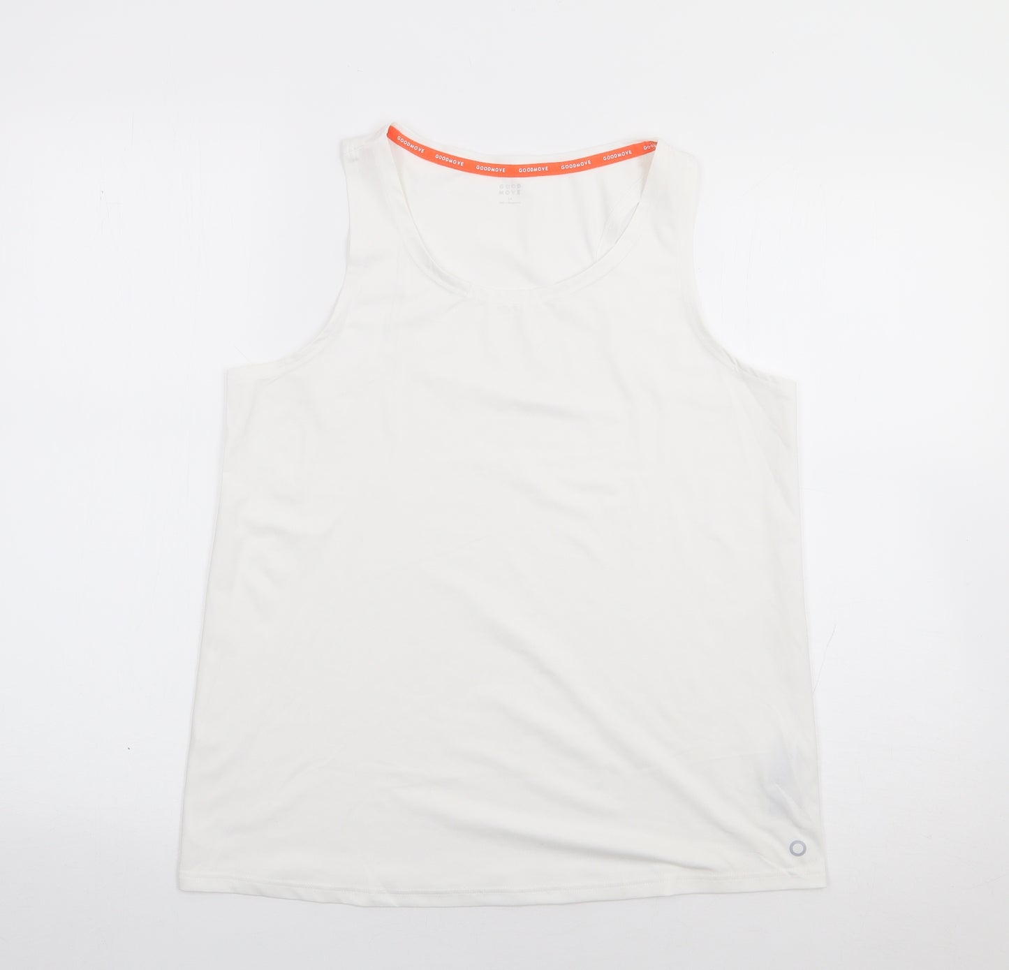 Marks and Spencer Womens Ivory  Polyester Camisole Tank Size 14 Round Neck Pullover
