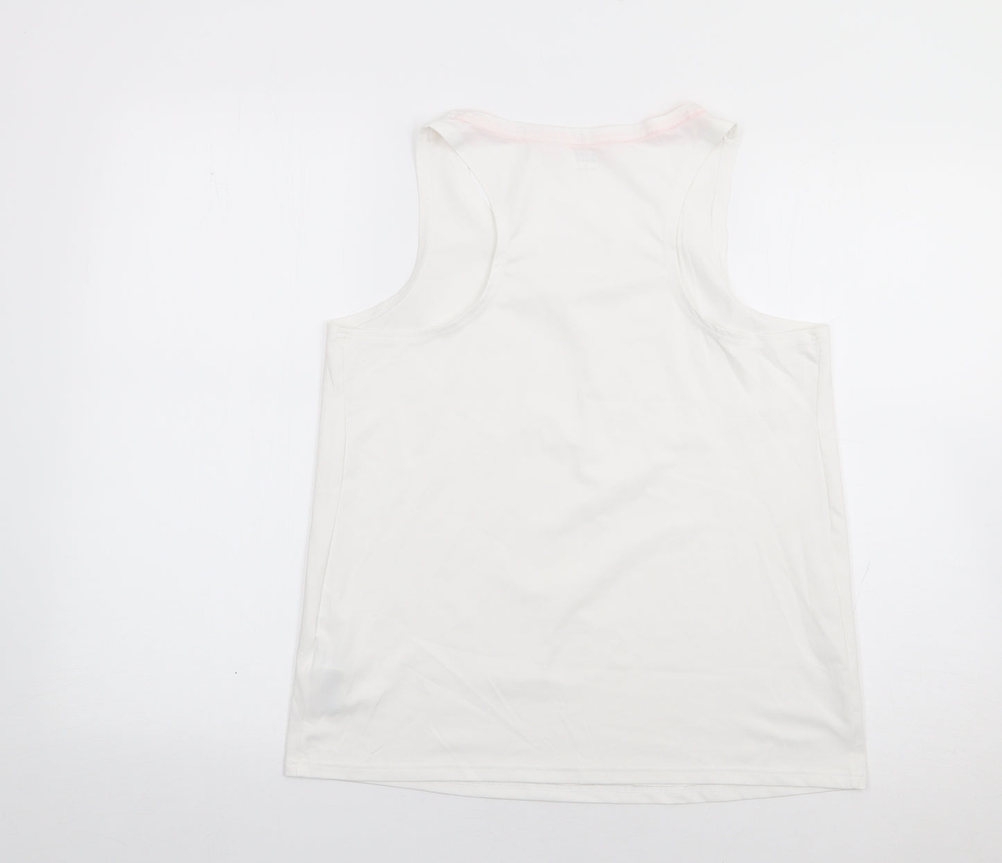 Marks and Spencer Womens Ivory  Polyester Camisole Tank Size 14 Round Neck Pullover