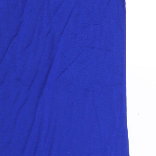 Style Womens Blue  Viscose Bodycon  Size S  Off the Shoulder Pullover