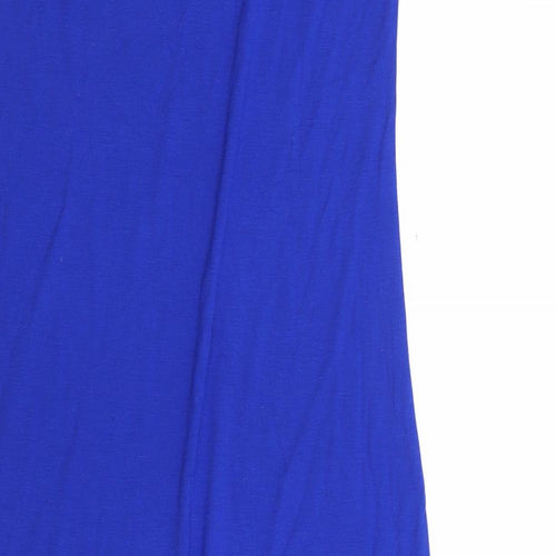 Style Womens Blue  Viscose Bodycon  Size S  Off the Shoulder Pullover