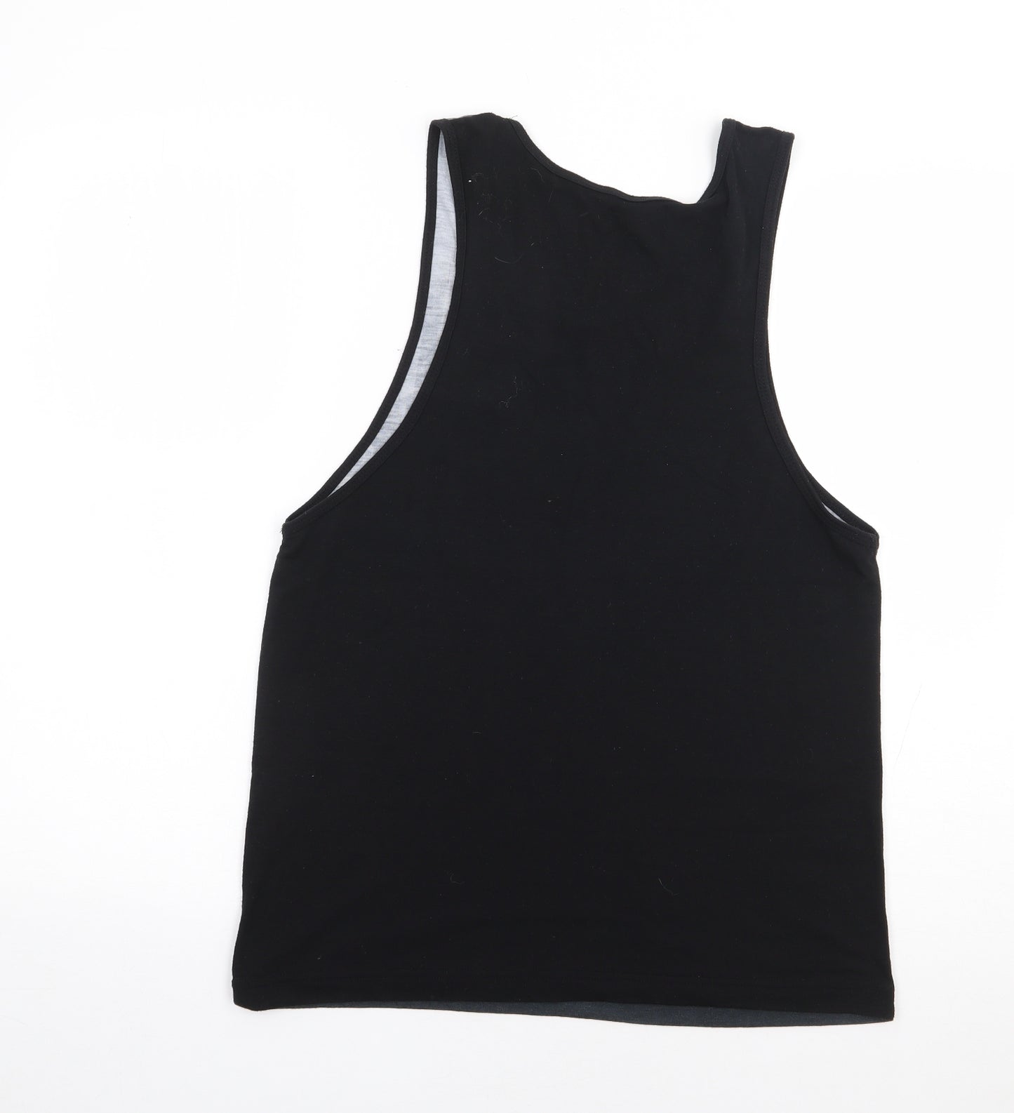 Inside Youth Boys Black Geometric Polyester Jersey Tank Size XS Round Neck Pullover