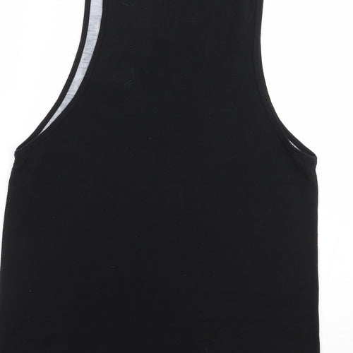 Inside Youth Boys Black Geometric Polyester Jersey Tank Size XS Round Neck Pullover