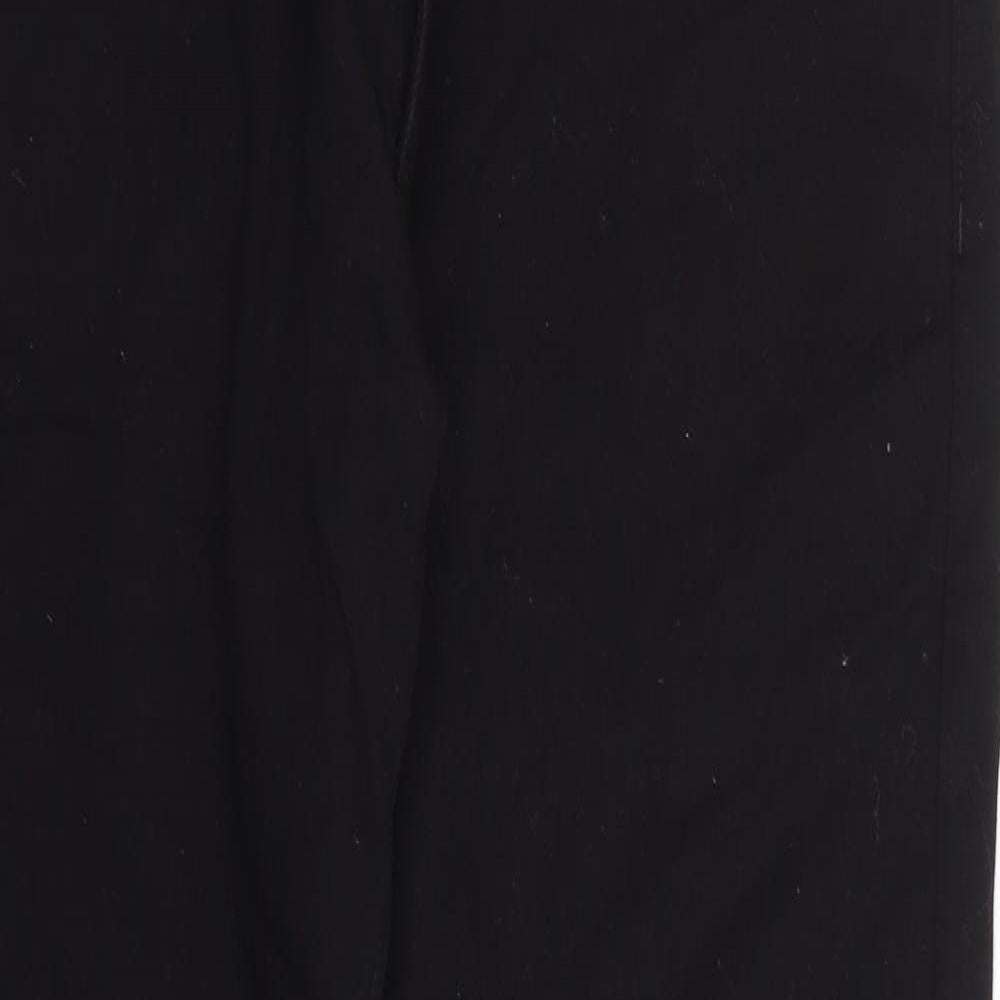 Marks and Spencer Mens Black  Cotton Straight Jeans Size 34 L29 in Regular Zip