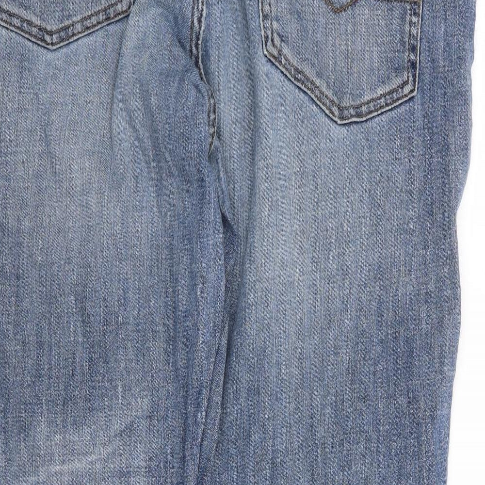 Maine Mens Blue  Cotton Straight Jeans Size 40 L30 in Regular Zip