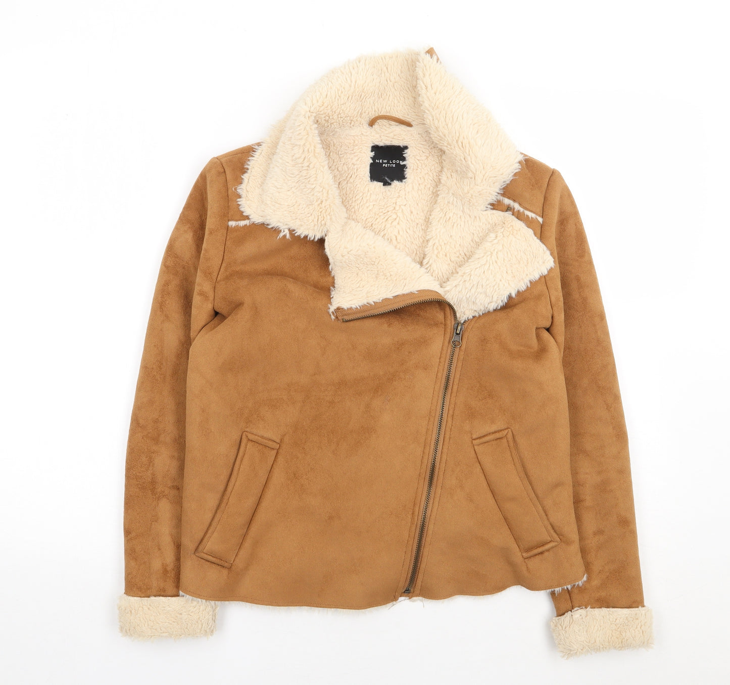 New Look  Womens Beige   Jacket Coat Size 8  Zip