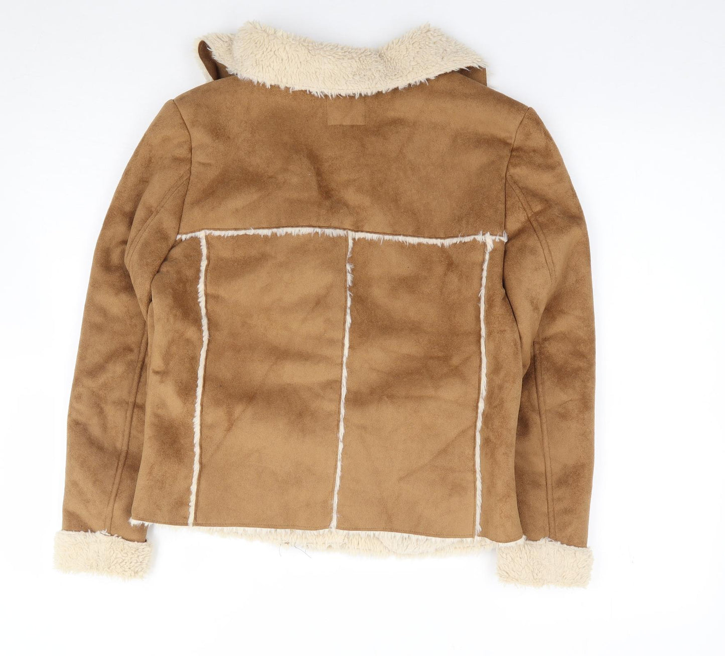 New Look  Womens Beige   Jacket Coat Size 8  Zip