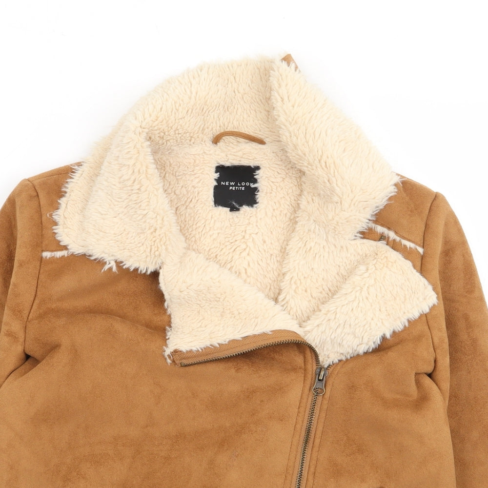 New Look  Womens Beige   Jacket Coat Size 8  Zip