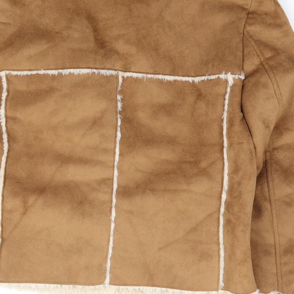 New Look  Womens Beige   Jacket Coat Size 8  Zip