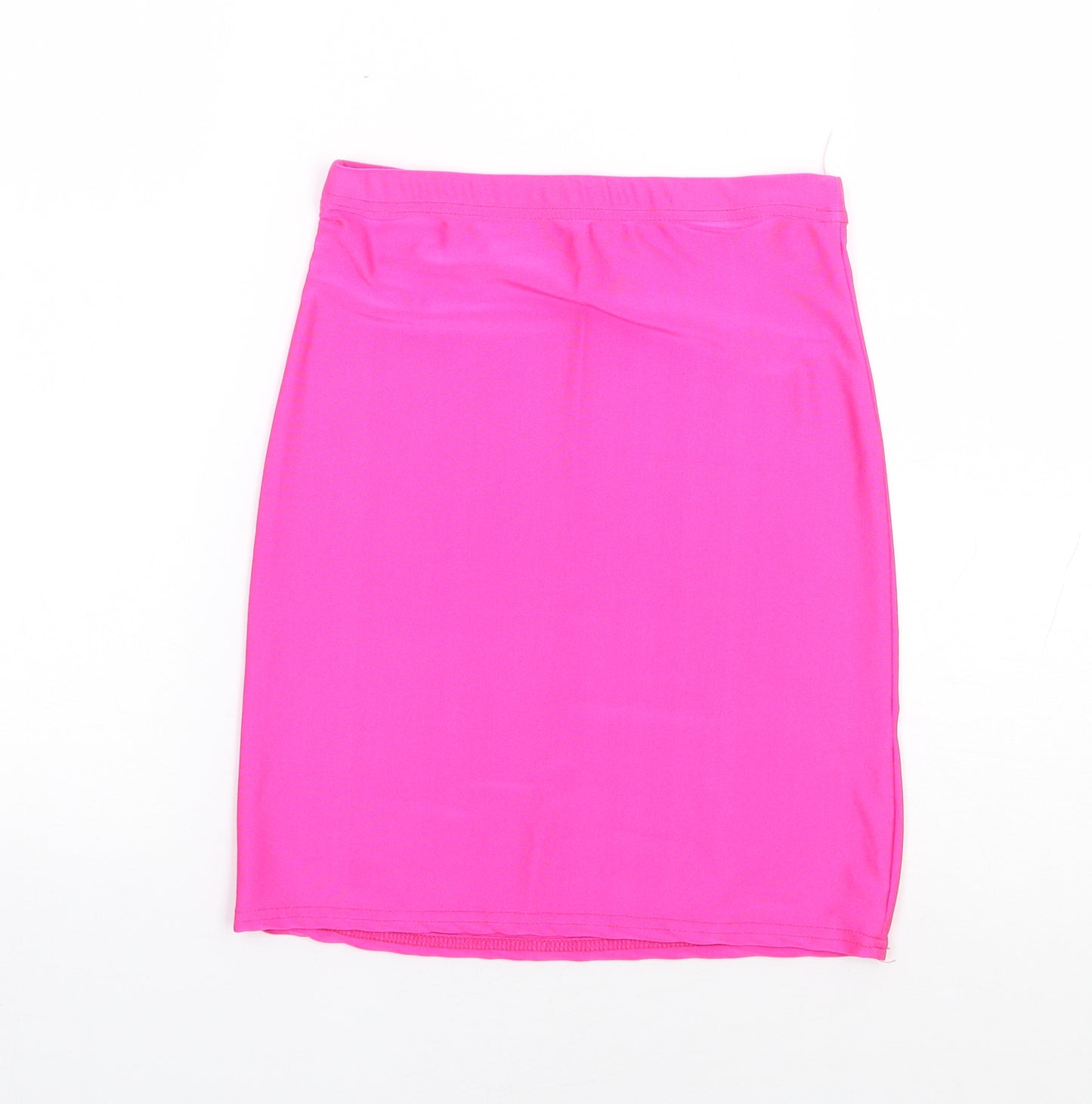 Pretty Little Thing Womens Pink  Polyester Mini Skirt Size 6