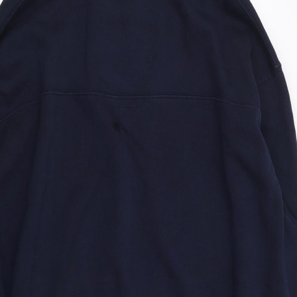 Crosshatch Mens Blue  Cotton Pullover Hoodie Size 4XL