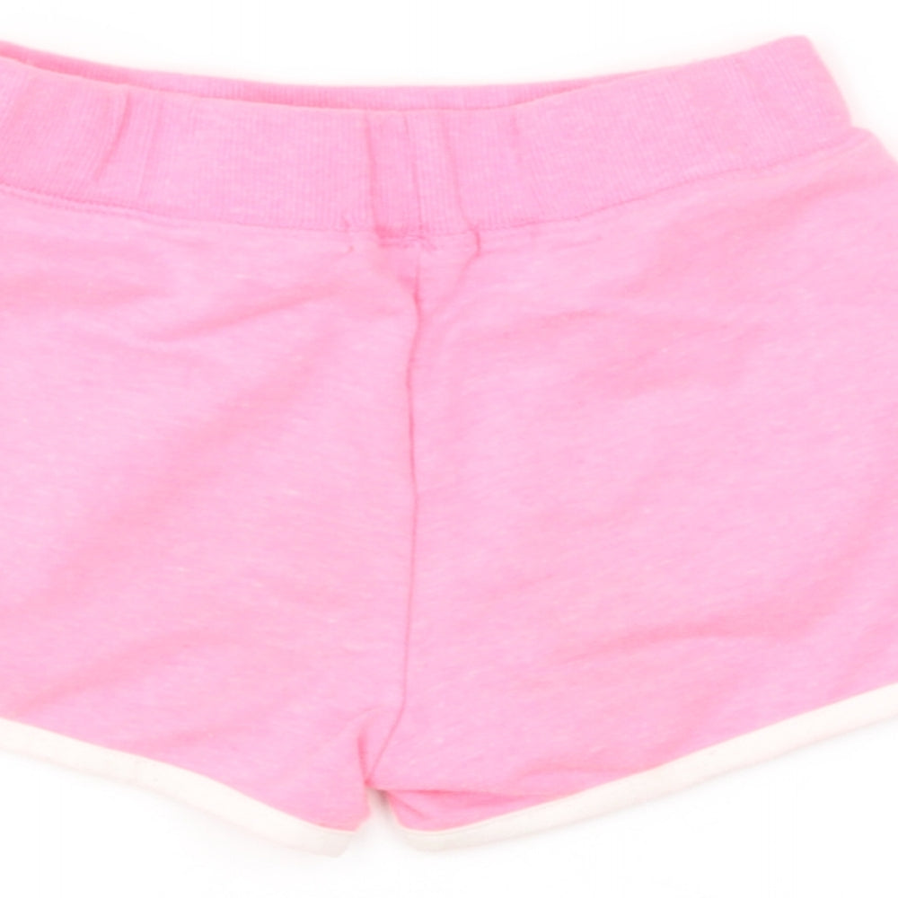 Primark Girls Pink  Polyester Sweat Shorts Size 9-10 Years  Regular