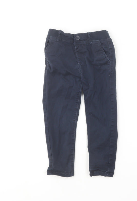 Dunnes Stores Boys Blue  Cotton Straight Jeans Size 2-3 Years  Regular