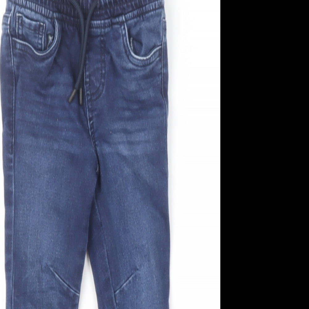 Denim & Co. Boys Blue  Cotton Boyfriend Jeans Size 2-3 Years  Regular