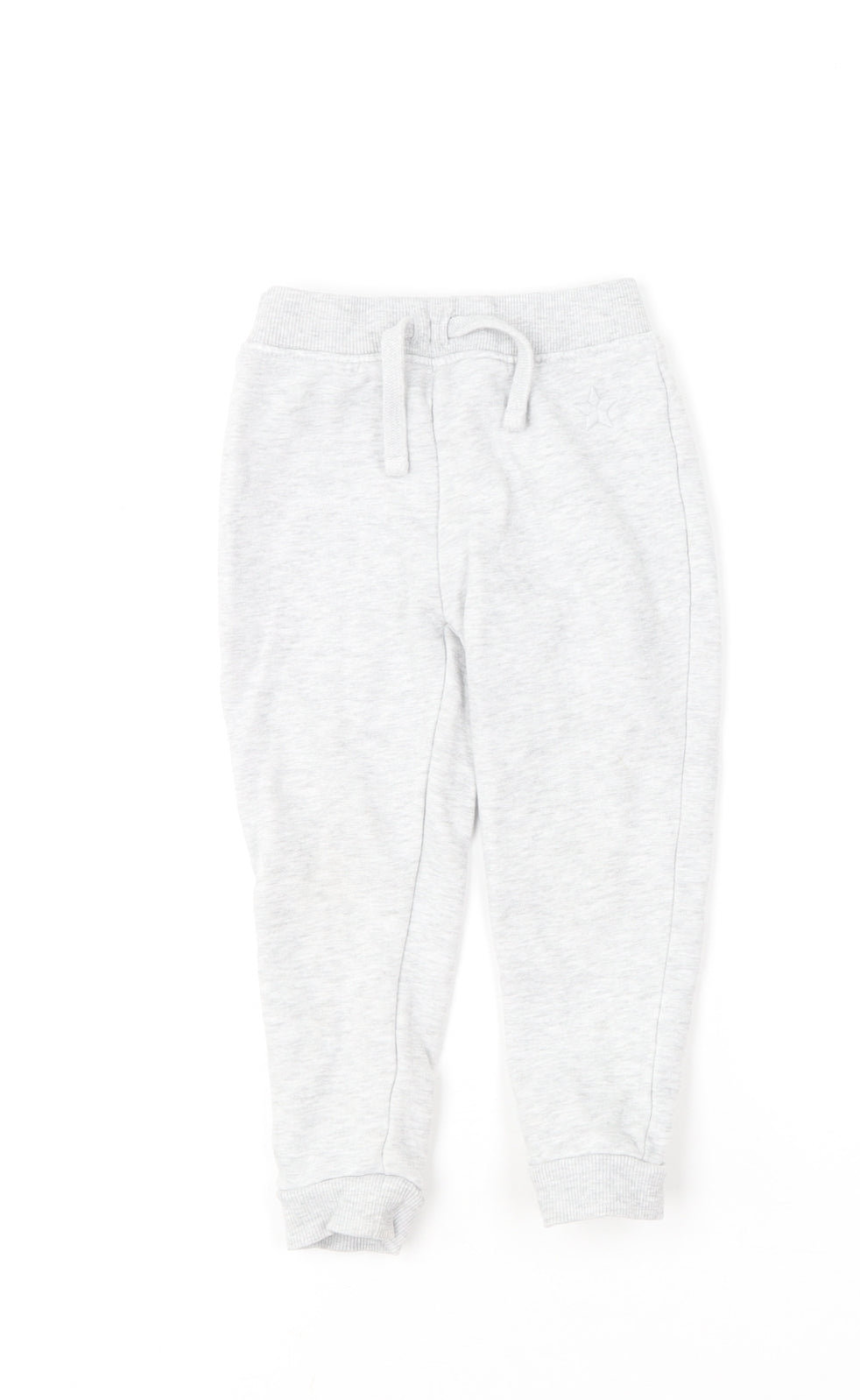 Dunnes Stores Boys Grey  Cotton Jogger Trousers Size 2-3 Years  Regular
