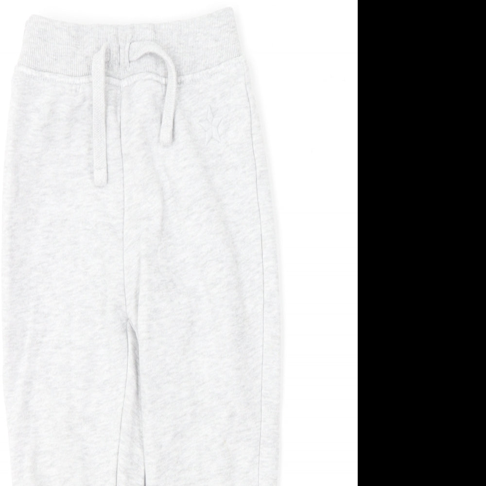 Dunnes Stores Boys Grey  Cotton Jogger Trousers Size 2-3 Years  Regular