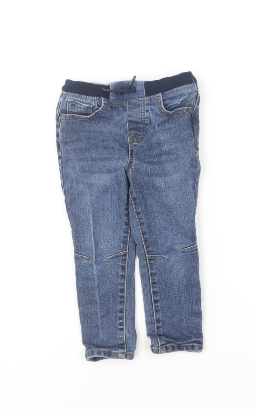 Denim & Co. Boys Blue  Cotton Straight Jeans Size 2-3 Years  Regular
