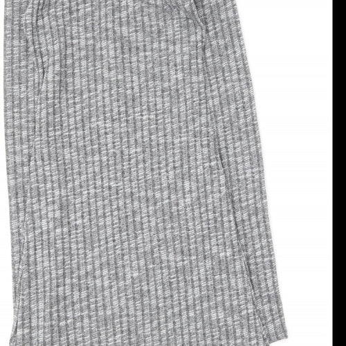 ASOS Womens Grey  Polyester Bodycon  Size 10  V-Neck