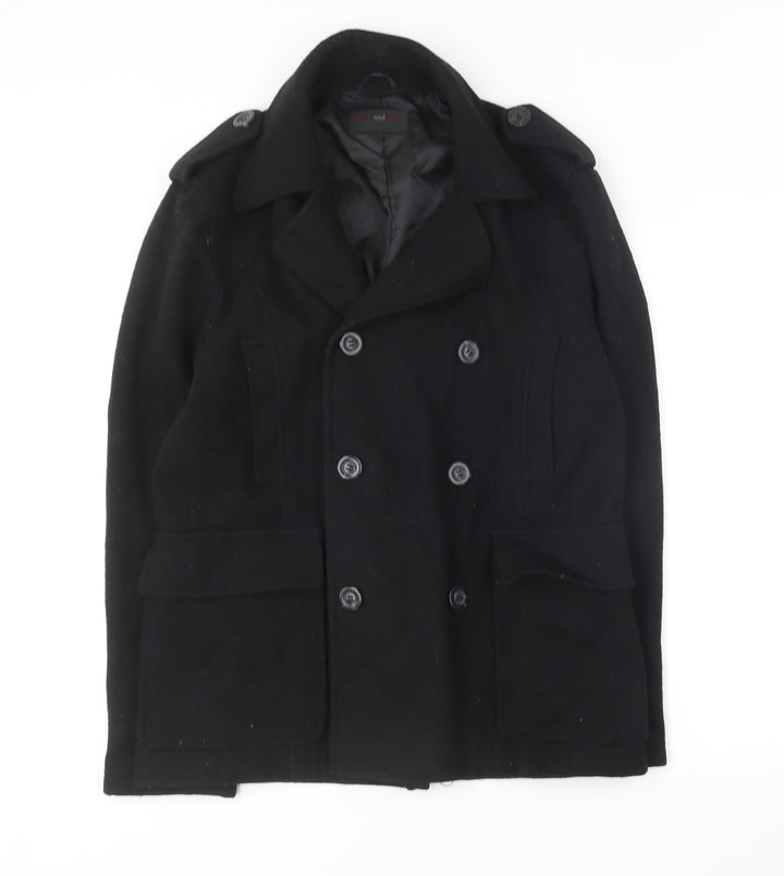 Butler & Webb  Womens Black   Overcoat Coat Size S
