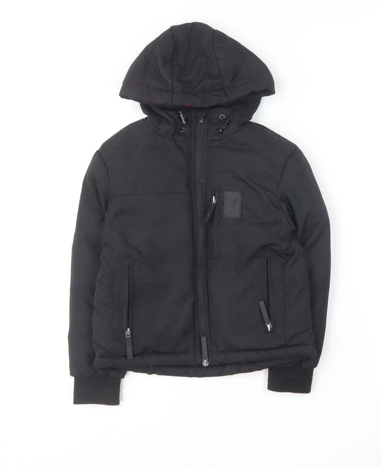 Liverpool FC Boys Black   Puffer Jacket Coat Size 3-4 Years   - Liverpool LFC