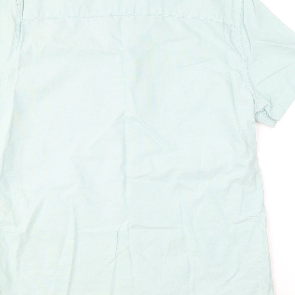 NEXT Mens Green  Cotton  Button-Up Size L Collared