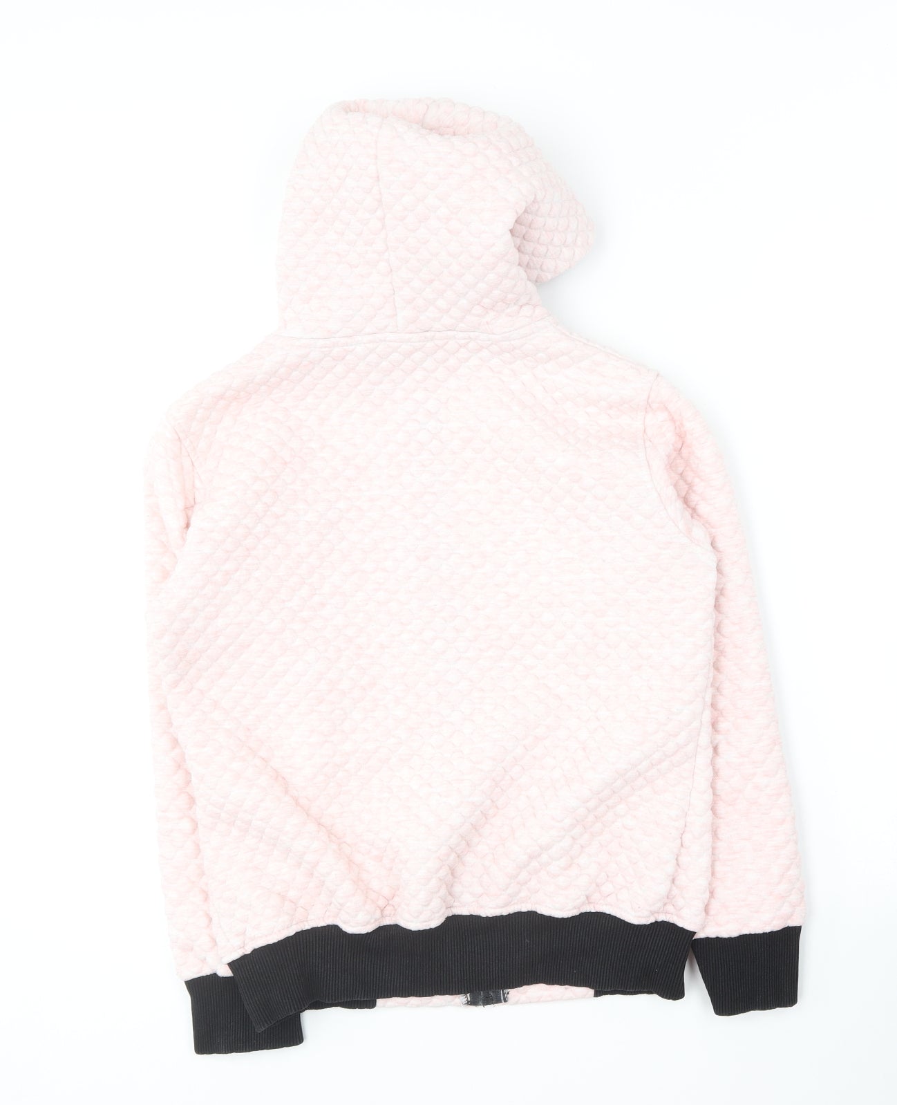Nike Womens Pink  Cotton Full Zip Hoodie Size S