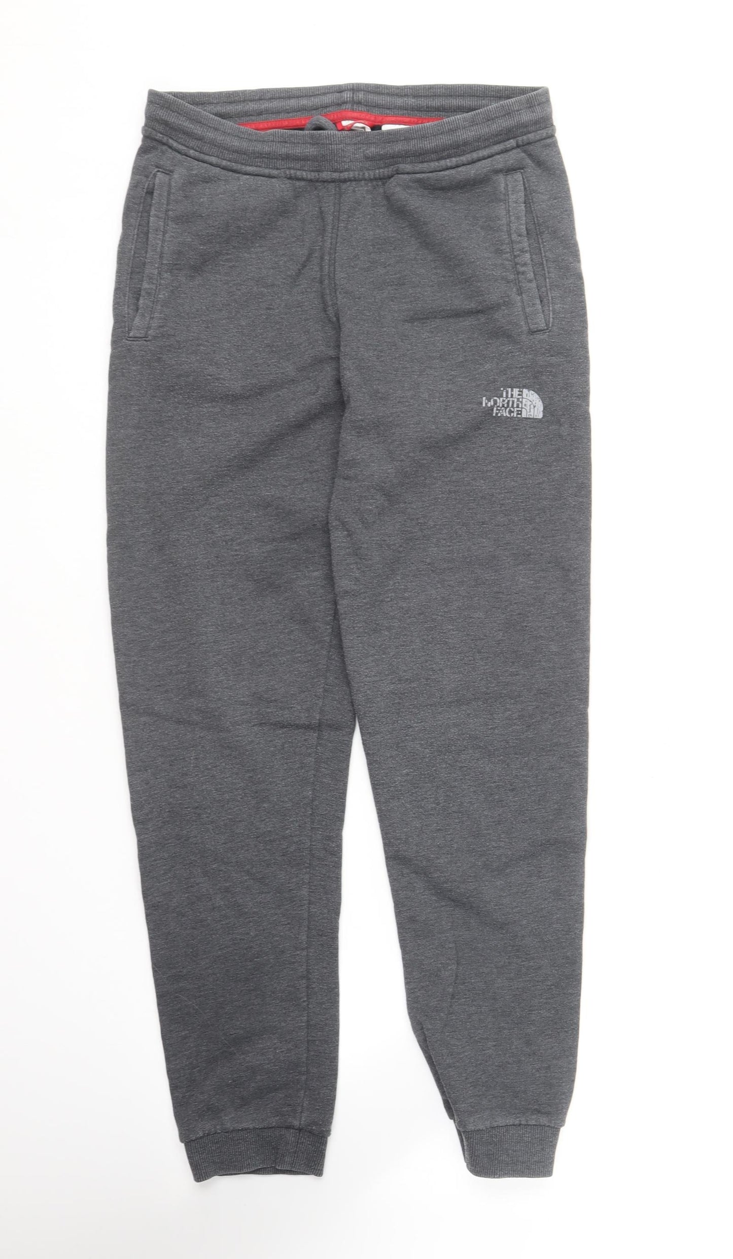 The North Face Mens Grey  Cotton Jogger Trousers Size XL L28 in Regular