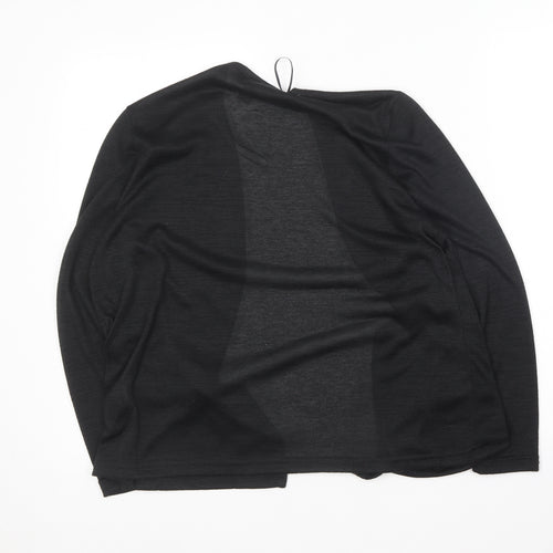 Atmosphere Womens Black V-Neck  Polyester Cardigan Jumper Size 10