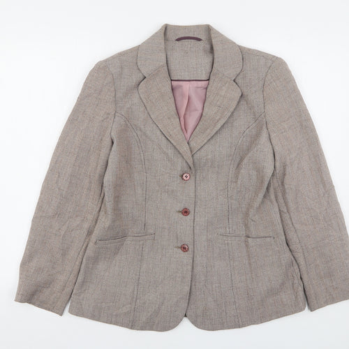 Berkertex Womens Pink  Polyester Jacket Suit Jacket Size 12