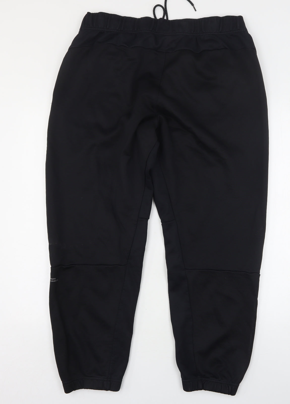 Nike Mens Black  Polyester Sweatpants Trousers Size XL L28 in Regular