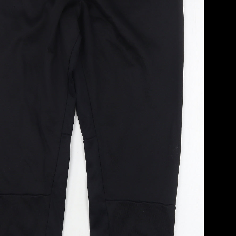 Nike Mens Black  Polyester Sweatpants Trousers Size XL L28 in Regular
